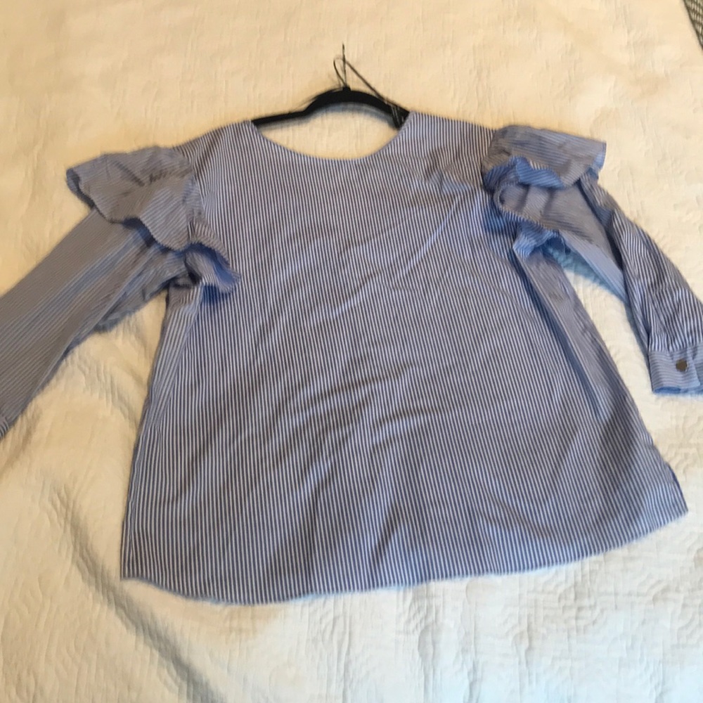 Zara Top Blouse Sz L